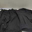 PRETTYGARDEN Women's Two Piece Lounge Sets Matching Long Sleeve Shirts Wide Leg Pants Tracksuits Travel Outfits Fall Clothes (Medium, Black)