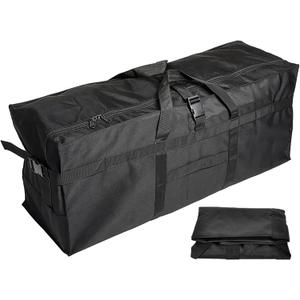 Long Travel Duffle Bag,Foldable Extra Large Duffel Bags,Carry on Travel Bag For Camping/Moving Boxes/Tent/Surfboards/Photography Equipment Storage Bag (197 Liter, Black)
