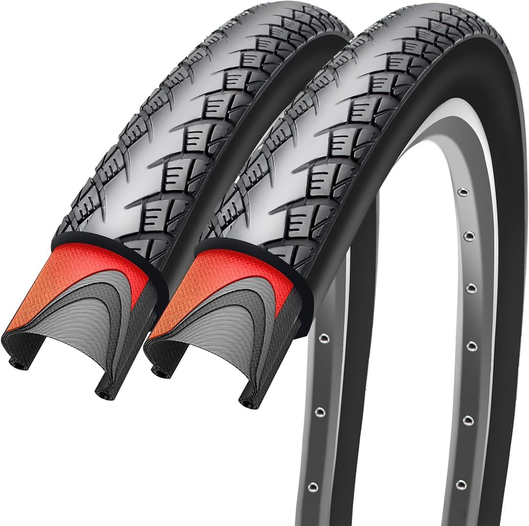 700x35c/700x38c Gravel Bike Tires Pair Road Bike Tires 60 TPI Foldable Kevlar High Grade Made Bicycle Tires for City Bikes Pack of 2