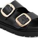 MIA Women's Gen Double Buckle Slide Sandals 7.5