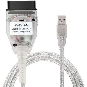 Taotao K+CAN Cable with Switch FT232RL K+D CAN USB Interface Cable Car Ediabas K+ Dcan USB OBD2 OBDii Diagnostic Scanner for BMW Work with NCS Expert Tool32