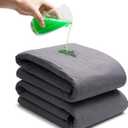 Hide Stains Bed Wetting Pads 36x72 Inch (2pack),Bed Pads for Incontinence Washable Extra Large,Blankets Waterproof and Stain Proof,Washable Bed Pads for Adults,Washable Incontinence Pads (Gray)