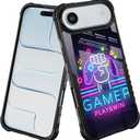 Compatible with iPhone 17 Air Case Design for Boys Kids Men, Gamer Play Game Win Easter [Shockproof Bumper] [Anti-Scratch] [Anti-Slip] Heavy Duty Protection Cover