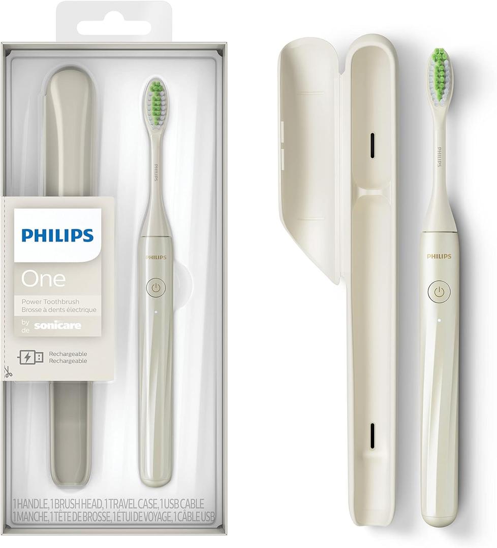 Philips Sonicare One by Sonicare Rechargeable Toothbrush, Snow, HY1200/27