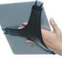 TFY Hand Strap Holder Finger Grip with Soft PU, Compatible with iPad Pro 12.9" and More (Black)