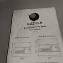 GOZILLA Aquatic Turtle Tank Kit+Lamp+Filter, Upgrade PC Turtle Tank Starter Kit with Adjustable Lamp & Filter,Reptile Habitat with Lid,Hanging Platform for Small Reptiles.(15.75×7.9×9''/White Large Kit)