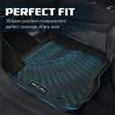 Floor Mats & Cargo Liner for 2022-2025 Jeep Wagoneer 8 Passenger Model with 2nd Row Bench Seat All Weather Protection TPE Rubber Full Set Automotive Mat Accessories, Black (Non L)
