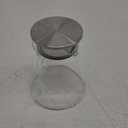 CNGLASS 30.5oz/ 900ml Glass Teapot Stovetop Safe, One-Touch Clear Tea Kettle, Blooming and Loose Leaf Tea Maker