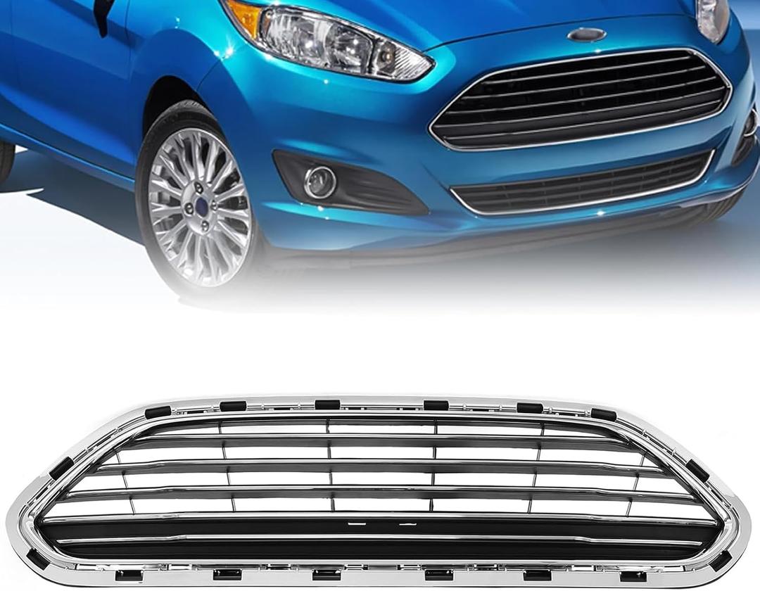 Front Bumper Grille For For-d Fiesta 2014-2019 Front Grill Bumper Guard Cover D2BZ17B968AA FO1200552