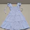 YOUNGER TREE Toddler Girl Dress Kids Sleeveless Ruffle Dresses for Girls Summer Outfits Beach Sundress(Blue,3-4 T), Blue1