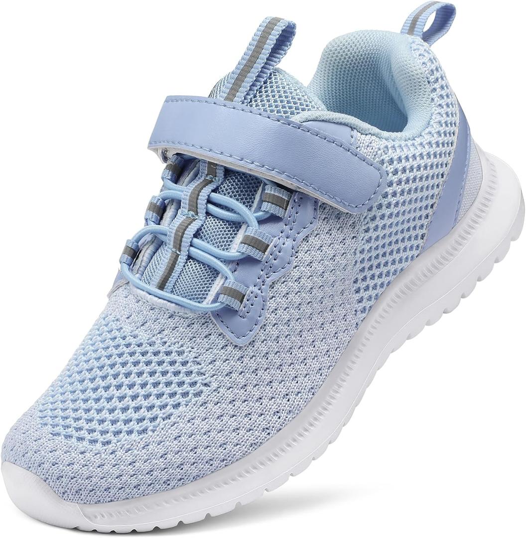 RUNSIDE Kids Shoes, Boys Girls Sneakers Lightweight Athletic Walking/Running Tennis Shoes(Toddler/Little Kid/Big Kid) (Sky Blue)