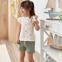 Gerber Baby Girls' Baby Toddler Girls' Twill Shorts (6-9 Months, Olive)