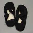 JOINFREE Womens Wide Diabetic Slippers Adjustable Comfort House Shoes Extra Wide Width Bedroom Slipper for Edema Swollen Arthritis Elderly Indoor Outdoor (Black, Size 9)