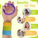 Fidget Toys Slap Bracelets, 6 Pack Textured Sensory Toys for Kids with Autism, Wearable Fidgets for Classroom Prizes & Calm Down Corner