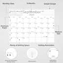 Calendar 2025-2026, Wall Calendar 2025-2026 from July 2025 to December 2026, 14.7"x11.5" 18 Months Wall Hanging Calendar with Thick Paper for Office Home School(White,14.7x11.5 inch) 2 Pack