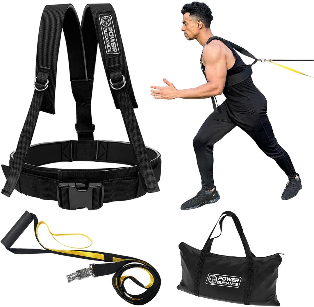 POWER GUIDANCE Speed Training Equipment/Overload Running Resistance & Release, Agility and Speed Equipment for Sprint Running and Football, Basketball, SoccerSoftball