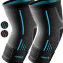 APOYO Elbow Brace for Tendonitis and Tennis Elbow, (Pair) Compression Sleeve for Arthritis, Workouts, Reduce Joint Pain During Fitness Activity (Large)
