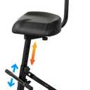 STRICH Guitar Stool with Backrest, Adjustable Stool, Height Adjustable Seat with Hanger for Acoustic Electric Bass Guitars, Drum Throne for Adults, Drummer and Guitarist SGT-40
