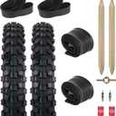(1-Pack) 80/100-19 6PR Wear-Resistant Dirt Bike Tire & 2.75/3.00-19 Heavy Duty Inner Tube Set | Replacement for Surron Light Bee X, Talaria Sting MX + Free Tools