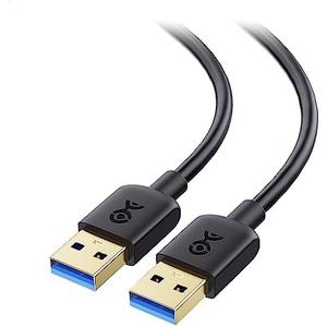 Cable Matters 5Gbps Long USB 3.0 Cable - 10ft, Male to Male USBA to USBA Cable, USB Cord, Black
