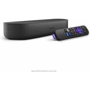 Roku Streambar | 4K/HD/HDR Streaming Media Player & Premium Audio, All In One, Includes Roku Voice Remote 