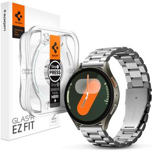 Spigen Tempered Glass Screen Protector [GlasTR EZ FIT] and Modern Fit Band Designed for Samsung Galaxy Watch 7 40mm