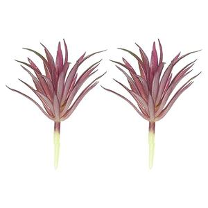 PATIKIL Artificial Succulent Plants, 2 Pack Small Fake Plants Faux Succulents Plant Unpotted for Home Garden Decoration, Burgundy