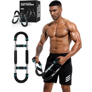 Twister Arm Trainer - Adjustable 3-Resistance Levels Chest,Arm,Shoulders,Backs,Inner Thigh Workout Equipment for Men&Women - Ergonomic Home Gym Strength Trainer with Anti-Slip Handles