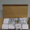 8 Pack Crystal Drawer Knobs Cabinet Knob Antique Drawer Pulls, Kitchens Closet Dresser Drawers Cupboard Wardrobe Vintage Pull, Clear Crystals Champagne Bronze Base Pack