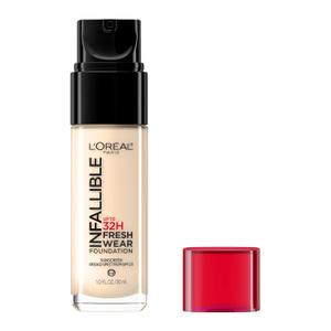 L'Oreal Paris Makeup Infallible Up to 32 Hour Fresh Wear Lightweight Foundation, 390 Rose Pearl, 1 Fl Oz