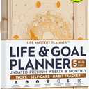 Life Mastery Planner - A 12 Month Journey to Crush Your Goals, Increase Productivity, Passion, Success & Happiness - Weekly & Monthly Life Planner, Habit-Tracker, Gratitude Journal & Organizer