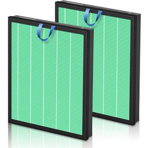 Vital 200S Toxin Absorber Replacement Filter for LEVOIT Vital 200S and Vital 200S-P Air Purifier, True HEPA and High-Efficiency Activated Carbon Filter, Vital 200S-RF-TX, 2 Pack, Green