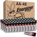 Energizer MAX AA Batteries (48 Pack), Double A Alkaline Batteries