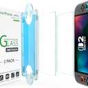 amFilm Auto-Alignment OneTouch for Nintendo Switch 4 Screen Protector [7.9''] 2025 Tempered Glass, Accessories, 30 seconds Installation, Bubble Free, Anti-Scratch, Touch Sensitive, Ultra-Clear [4Pack]
