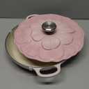 Le Creuset Signature Enameled Cast Iron Petal Braiser, 2.25qt, Shell Pink