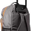 Rockland Double Handle 17" Rolling Backpack, Charcoal, One Size