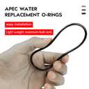 O-Ring for Reverse Osmosis Water Filter Housings Diameter 3.5" O.D. Black 3 Pcs O-Ring Set