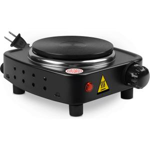 Hot Plate for Candle Making, Black Color Electric Hot Plate for Melting Wax, Chocolate, Candy and More