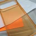 TORRAS for iPhone 17 Pro Max Case Crystal Orange, [Anti-Yellowing][Military-Grade Protection], Ultra Slim Anti-Scratch Back, Soft Bumper, Non-Slip Protective Phone Cover, Orange 6.9"