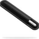 Stylus Holder for Apple Pencil 1st & 2nd, USB-C, Pro, and Slim Stylus Rip-Resistant Elastic Sleeve, Microfiber Base, and 3M Adhesive for Attaching to iPad & Tablet Cases, Black