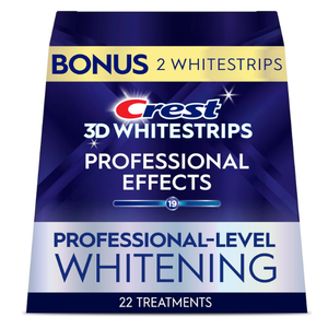 Crest 3D Whitestrips Professional Effects – Teeth Whitening Kit, 22 Treatments (20 + 2 Bonus), Each with 1 Upper/1Lower, 44 Strips – Crest 3DWhite Teeth Whitening Strips