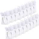 Tenare 12 Pcs Small Gift Bags Mini Paper Bag with Handle Tissue Happy Mother Father's Day Party Favor Supplies(4 x 2.75 x 4.5 Inch,White)