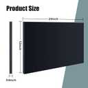 Wesiti 2 Pcs HDPE Plastic Sheets 3/4 Thick Hard HDPE Sheet Polyethylene Sheet, High Density Polyethylene Board for Crafts Flat Panel DIY Materials for Home Decor Handicrafts (Black, 12 x 24 Inch)