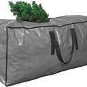 Artificial Tree Storage Bag By ProPik | Perfect for Disassembled Tree | 65 X 15 X 30 Holiday Tree Storage Case | Xmas Storage Container with Handles and Sleek Zipper (9ft, Gray)