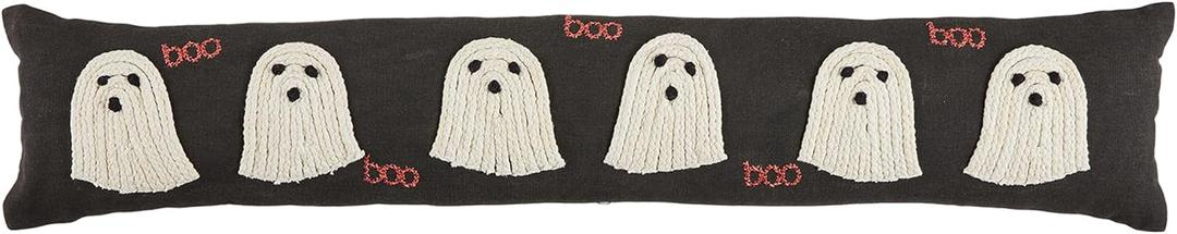 Mud Pie Glow in The Dark Rope Pillow; Ghost, 35" L x 7" W