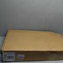 Overbed Table with Wheels, Pneumatic Height Adjustable Overbed Bedside Table, Tilting Desktop Mobile Standing Desk, Rolling Laptop Desk for Bed, Sofa, or Hospital Use (Brown)