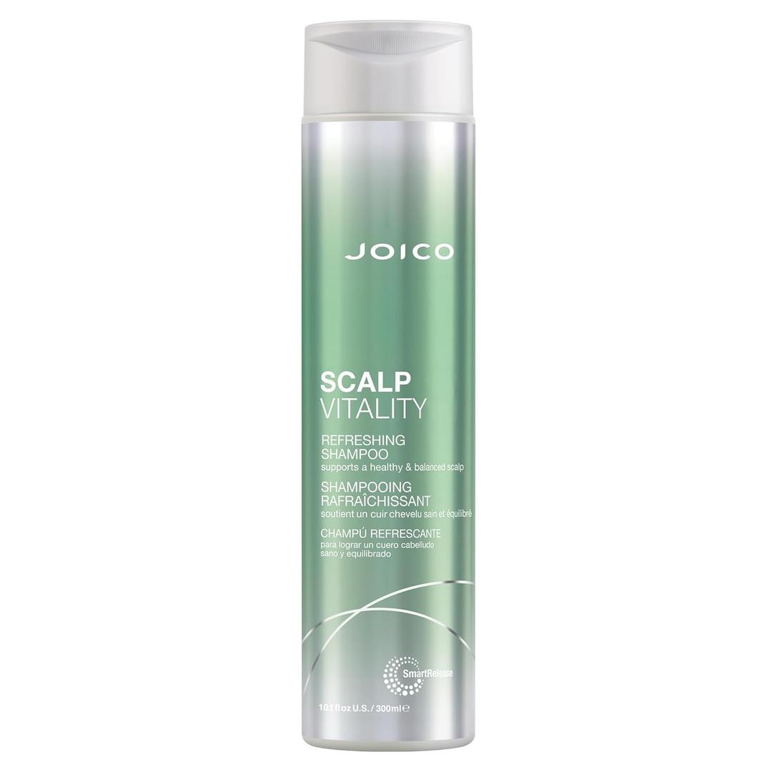 Joico Scalp Vitality Refreshing Shampoo | Supports A Healthy & Balanced Scalp | For Dry, Oily and Itchy Scalp | Leaves Scalp Replenished & Calm | Removes Flakes & Reduces Irritation | 10.1 Fl Oz