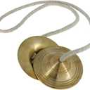 Harmony Manjeera Hand Cymbals, 3.5 Inch Metal Pair, Traditional Indian Musical Instrument for Pooja, Temple, Kirtan