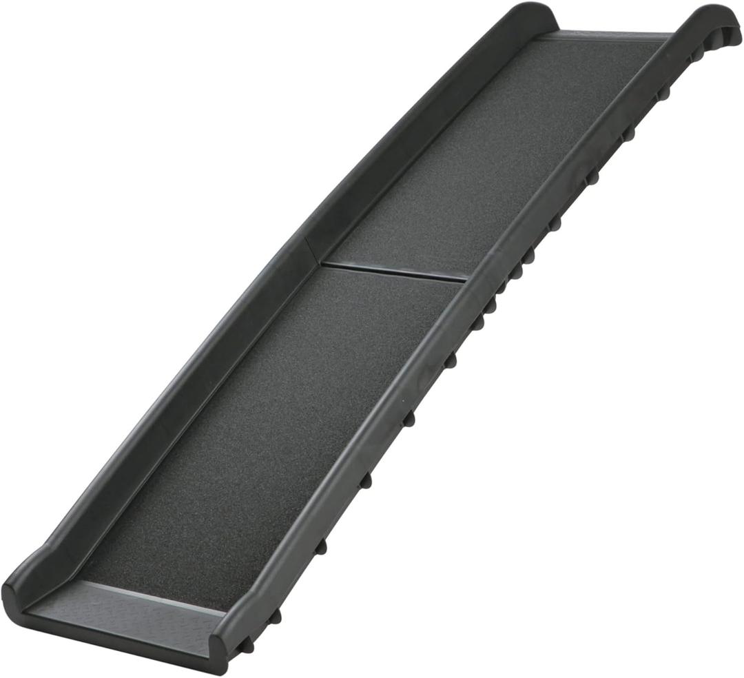 TRIXIE Folding Dog Ramp with Non-Slip Surfaces - Pet Ramp for Large Cars and SUVs - Foldable, Easy to Store and Clean - in Black