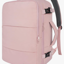 Taygeer Travel Backpack for Women, Carry On Backpack with USB Charging Port & Shoe Pouch, TSA 15.6inch Laptop Mochila Flight Approved, Nurse Bag Casual Daypack for Weekender Business Hiking, Pink
